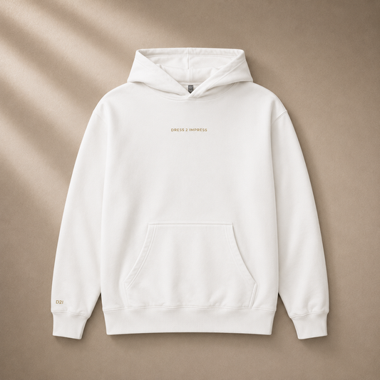 Black D2I Signature Box Hoodie from Dress 2 Impress Ltd, featuring a front logo and comfortable casual fit.