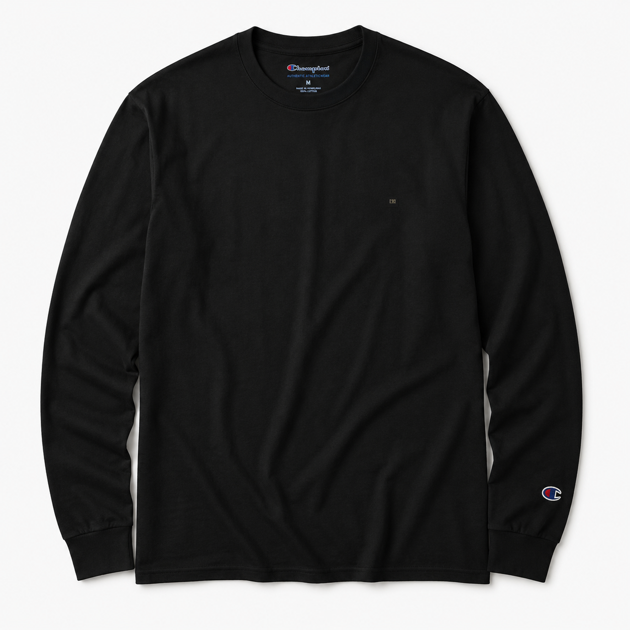 Men's long sleeve cotton T-shirt from Dress 2 Impress Ltd, in a classic fit with a simple crew neck design.