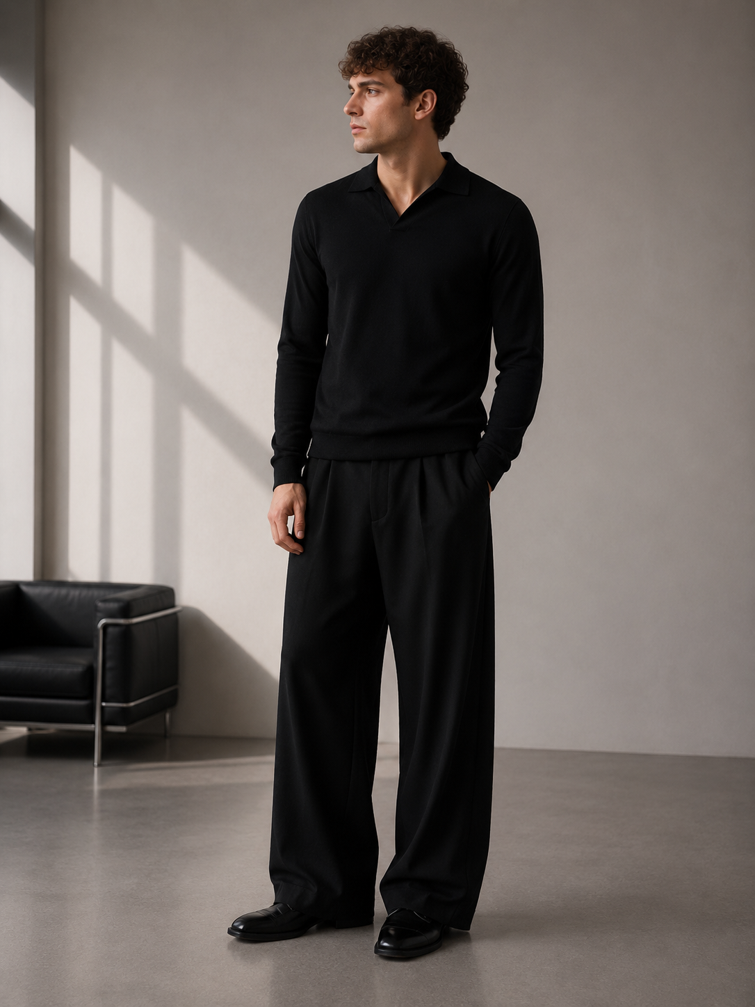 Wide-leg vintage lounge trousers from Dress 2 Impress Ltd, featuring a relaxed fit and stylish design.