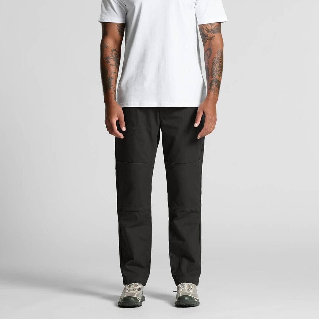 NU-VEL Everyday Trousers shown from the front, featuring a classic fit, neutral color, and tailored design for versatile wear.